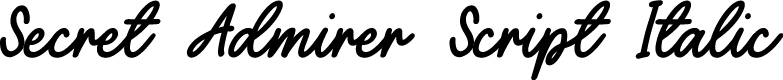 Secret Admirer Script Italic