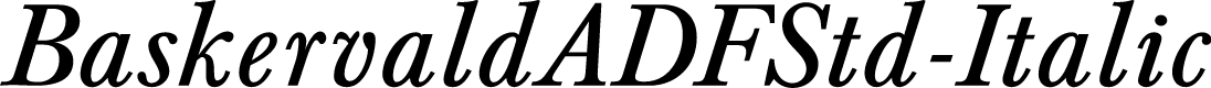 BaskervaldADFStd-Italic