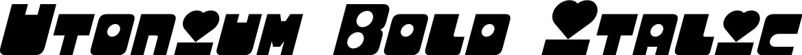 Utonium Bold Italic