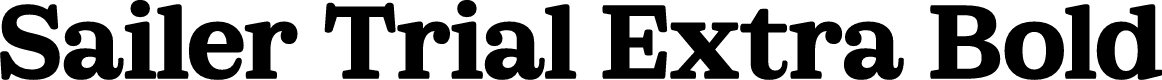 Sailer Trial Extra Bold