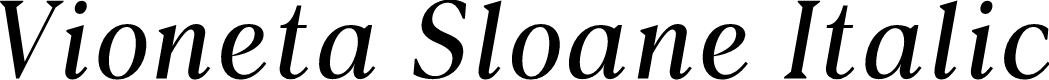 Vioneta Sloane Italic