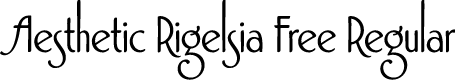 Aesthetic Rigelsia Free Regular