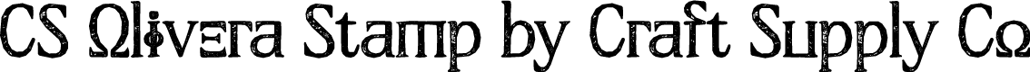 CS Olivera Stamp Regular Demo
