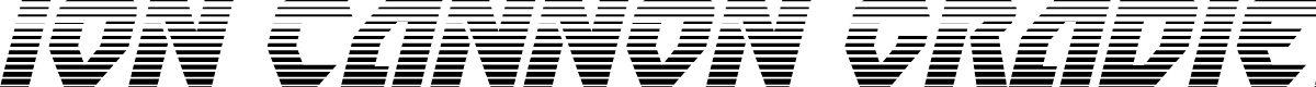 Ion Cannon Gradient Italic