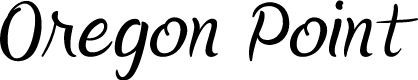 Oregon Point Calligraphy Cursive Cute