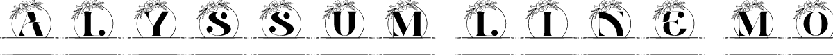 Alyssum Line Monogram