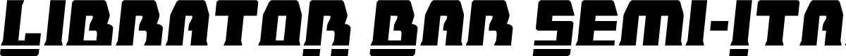 Librator Bar Semi-Italic