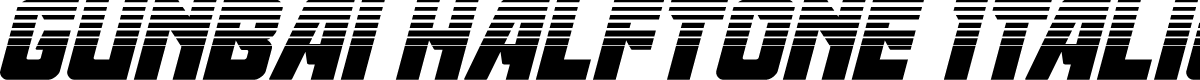 Gunbai Halftone Italic