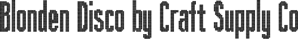 Blonden Disco Regular Demo