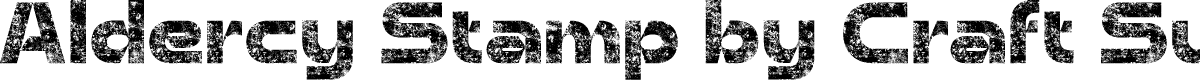 AldercyStamp-Regular Demo