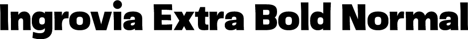Ingrovia Extra Bold Normal