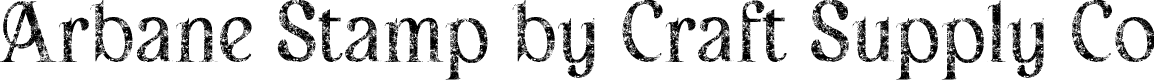 ArbaneStamp-Regular Demo