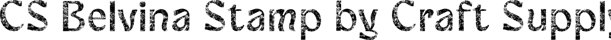 CSBelvinaStamp-Regular Demo