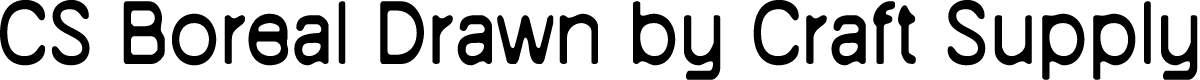CSBorealDrawn-Regular Demo