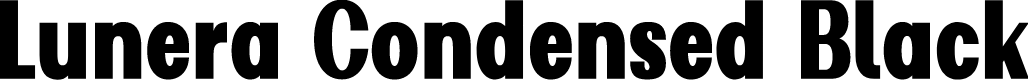 Lunera Condensed Black