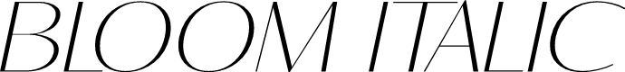 BLOOM Italic