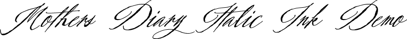 Mothers Diary Italic Ink Demo