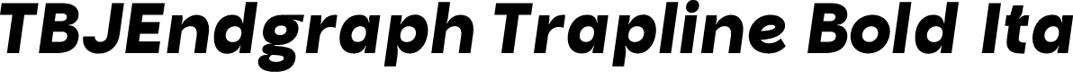 TBJEndgraph Trapline Bold Ita