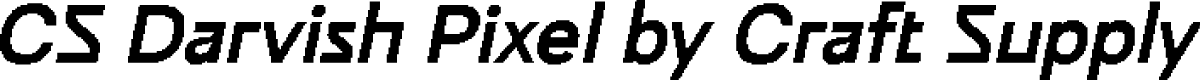 CSDarvishPixel-Regular Demo