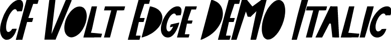 CF Volt Edge DEMO Italic