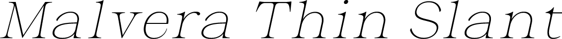 Malvera Thin Slant