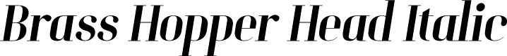 Brass Hopper Head PERSONAL Italic
