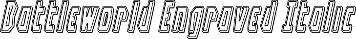 Battleworld Engraved Italic