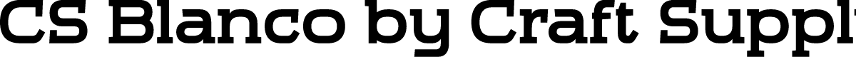 CS Blanco Regular Demo
