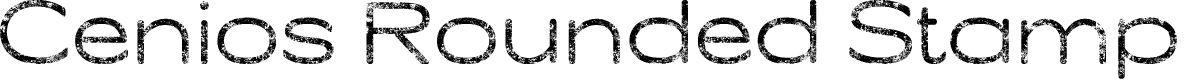 CeniosRoundedStamp-Regular Demo