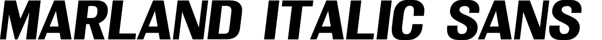 Marland Italic Sans Demo