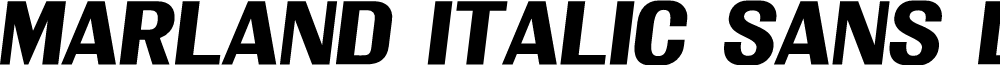Marland Italic Sans Demo