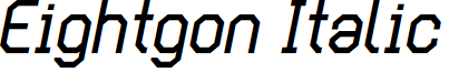 Eightgon Italic