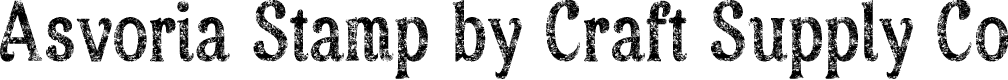AsvoriaStamp-Regular Demo