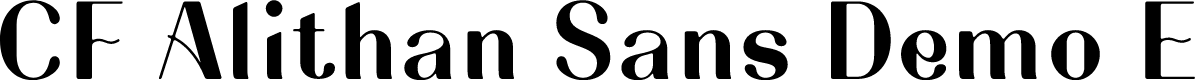 CF Alithan Sans Demo Extra Bold
