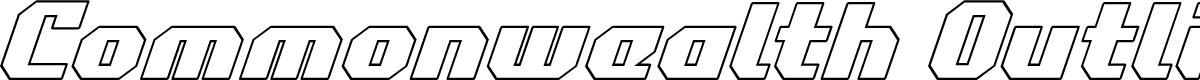 Commonwealth Outline Italic
