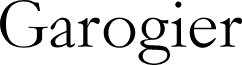 Garogier Regular