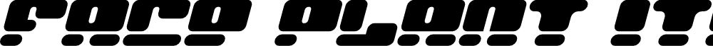 Face plant Italic