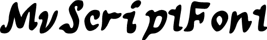MyScriptFont
