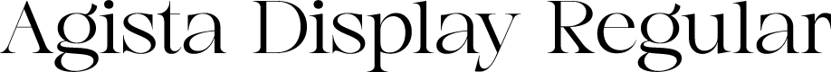 Agista Display Regular
