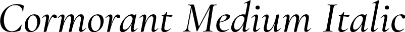 Cormorant Medium Italic