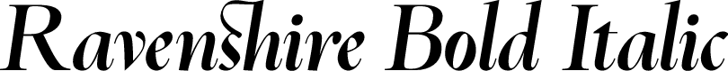 Ravenshire Bold Italic