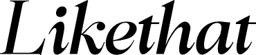 Likethat Italic