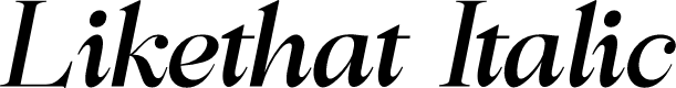 Likethat Italic