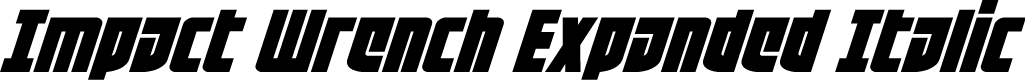 Impact Wrench Expanded Italic