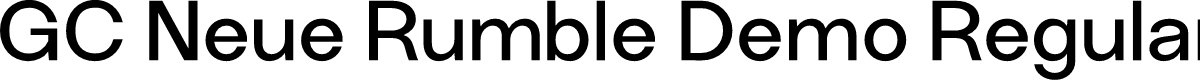 GC Neue Rumble Demo Regular