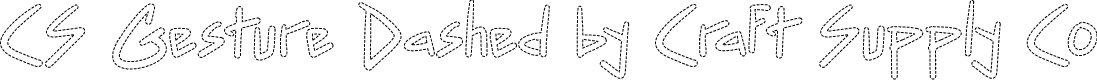CS Gesture Dashed Regular Demo