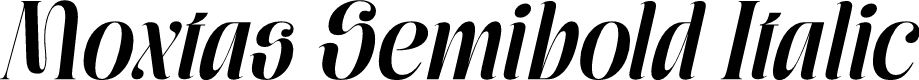 Moxtas Semibold Italic