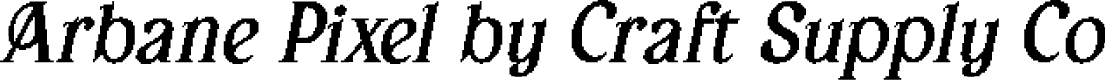 ArbanePixel-Regular