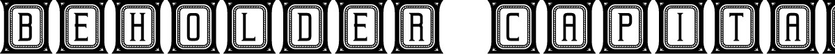 Beholder Capitals Regular