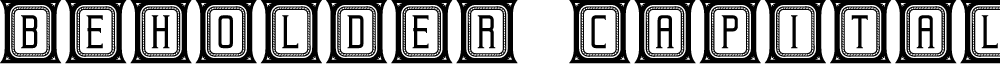 Beholder Capitals Regular